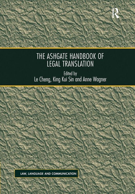 Produktbild: The Ashgate Handbook of Legal Translation