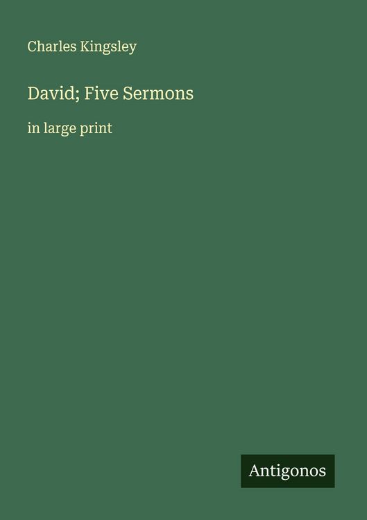 Produktbild: David; Five Sermons
