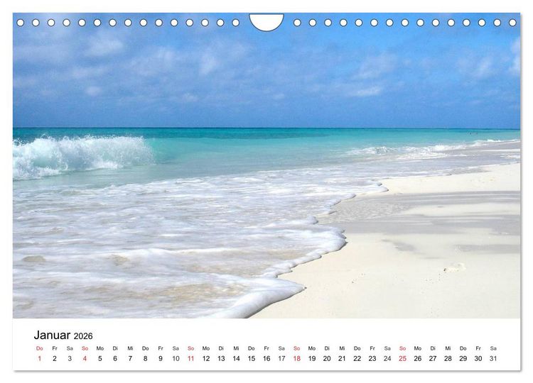Produktbild: Traumstr&auml;nde in der Karibik (Wandkalender 2026 DIN A4 quer), CALVENDO Monatskalender