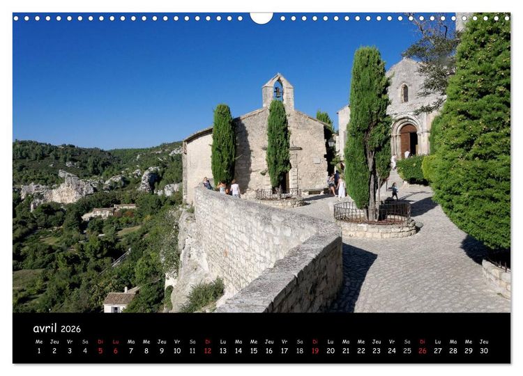 Produktbild: Les Baux de Provence Un des plus beaux villages de France (Calendrier mural 2026 DIN A3 vertical), CALVENDO calendrier mensuel