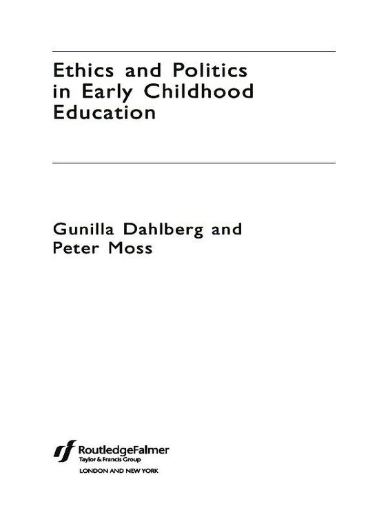 Produktbild: Ethics and Politics in Early Childhood Education