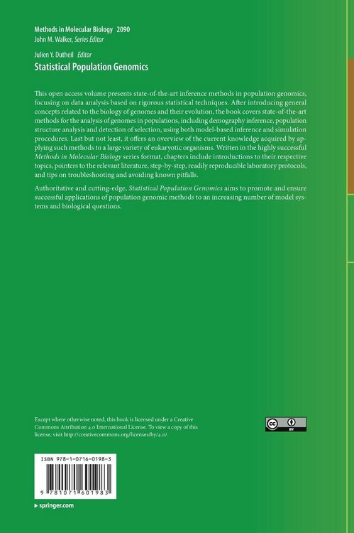 Produktbild: Statistical Population Genomics