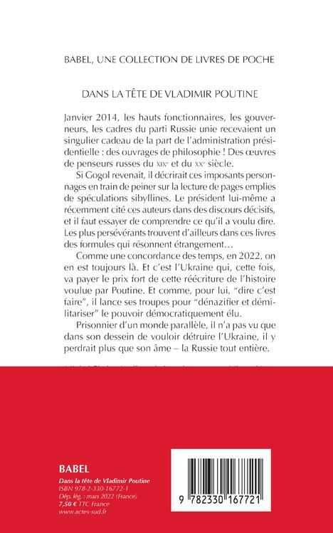 Produktbild: Dans la t&ecirc;te de Vladimir Poutine : essai