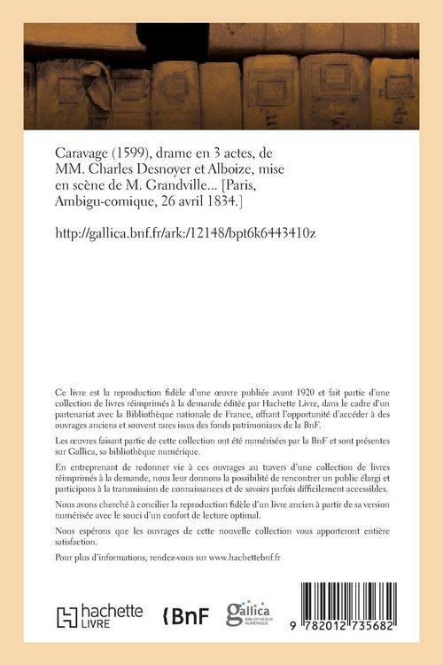 Produktbild: Caravage (1599), Drame En 3 Actes