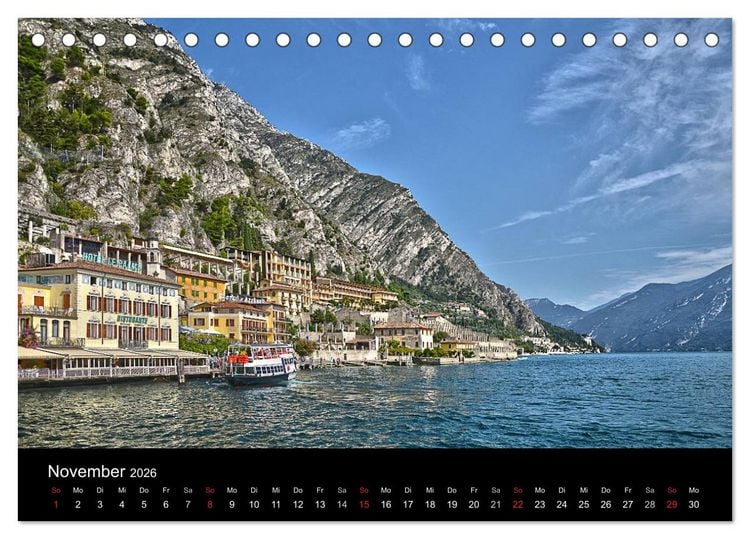 Produktbild: BENACO - Gardasee-Impressionen (Tischkalender 2026 DIN A5 quer), CALVENDO Monatskalender