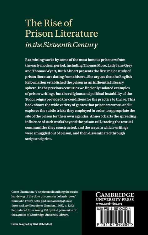 Produktbild: The Rise of Prison Literature in the Sixteenth Century
