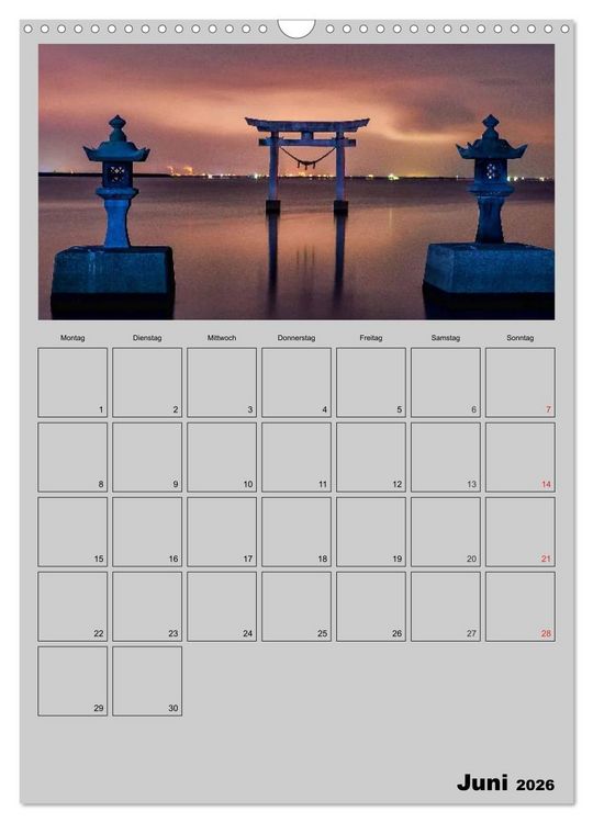 Produktbild: Wundervolles Japan (Wandkalender 2026 DIN A3 hoch), CALVENDO Monatskalender