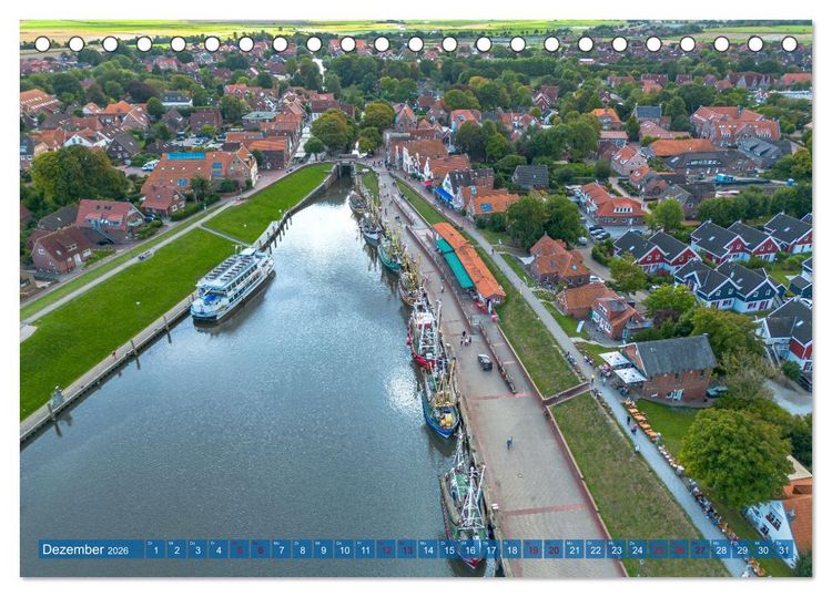 Produktbild: Greetsiel, die ostfriesische Perle und seine Umgebung (Tischkalender 2026 DIN A5 quer), CALVENDO Monatskalender