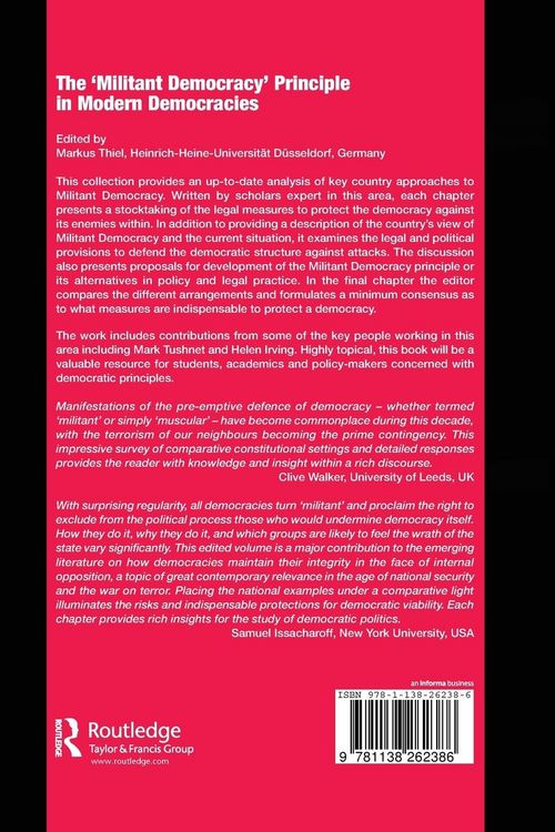 Produktbild: The 'Militant Democracy' Principle in Modern Democracies
