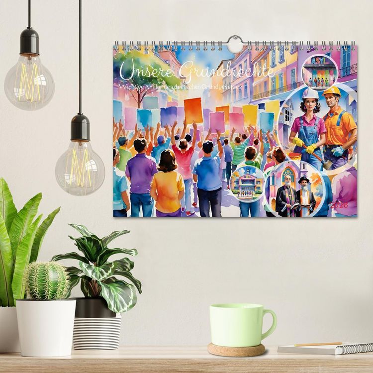Produktbild: Unsere Grundrechte (Wandkalender 2026 DIN A4 quer), CALVENDO Monatskalender