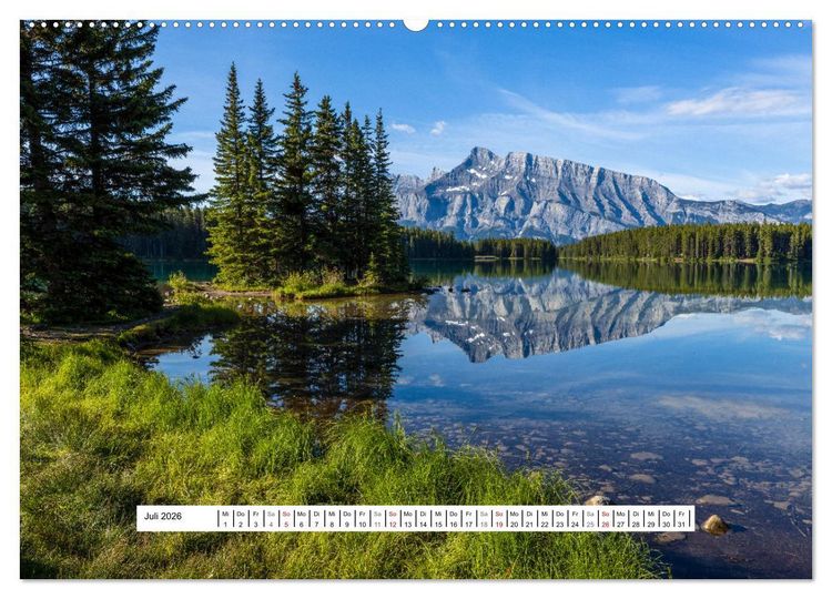 Produktbild: Die Kanadischen Rocky Mountains (hochwertiger Premium Wandkalender 2026 DIN A2 quer), Kunstdruck in Hochglanz