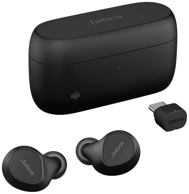 Produktbild: Jabra Evolve2 Buds In Ear Kopfhörer Bluetooth® Stereo Schwarz Mikrofon-Rauschunterdrückung, Noise Cancelling Ladecase, Mikrofon-Stummschaltung