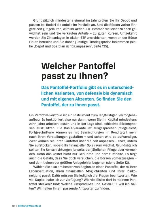 Produktbild: Das Pantoffel-Portfolio
