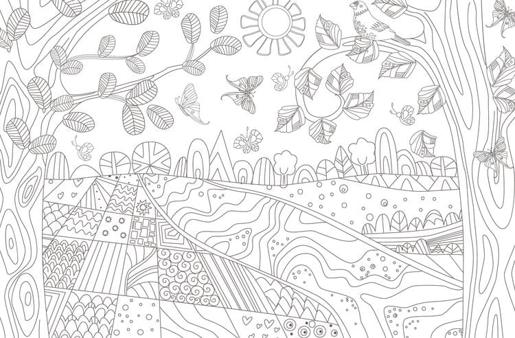 Produktbild: Inspiration Rainbow – 50 kunterbunte Motive zum Ausmalen für mehr Spaß im Alltag