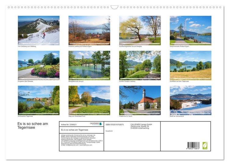 Produktbild: Es is so schee am Tegernsee (Wandkalender 2027 DIN A2 quer), CALVENDO Monatskalender