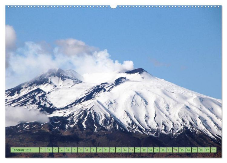 Produktbild: Taormina, die Stadt mit Blick auf den &Auml;tna (hochwertiger Premium Wandkalender 2026 DIN A2 quer), Kunstdruck in Hochglanz