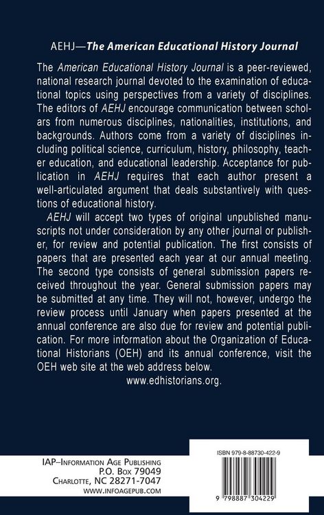Produktbild: American Educational History Journal Volume 50 Numbers 1 & 2 2023