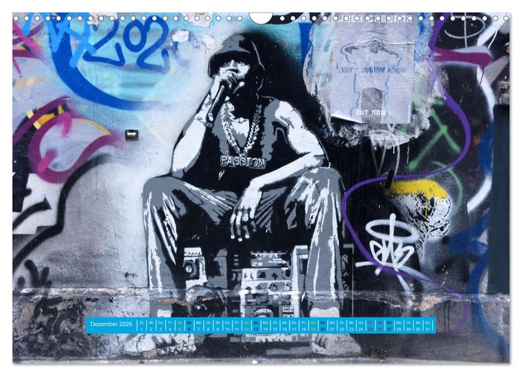Produktbild: Streetart-Kunst, die die Stra&szlig;en Londons atmen l&auml;sst (Wandkalender 2026 DIN A3 quer), CALVENDO Monatskalender