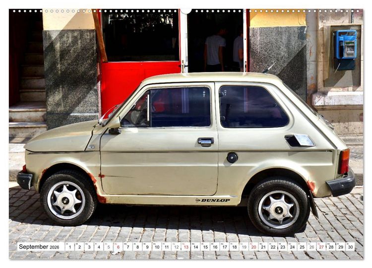 Produktbild: Polski Fiat 126p - Kult auf Kuba (Wandkalender 2026 DIN A2 quer), CALVENDO Monatskalender