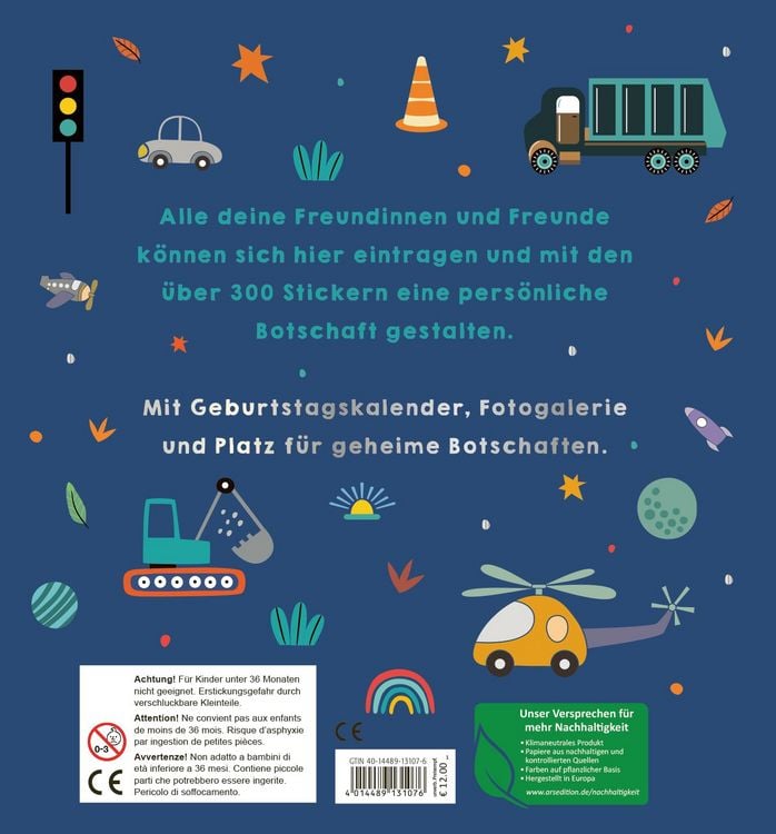 Produktbild: Alle meine Freunde &ndash; Fahrzeuge | Mit &uuml;ber 300 Stickern