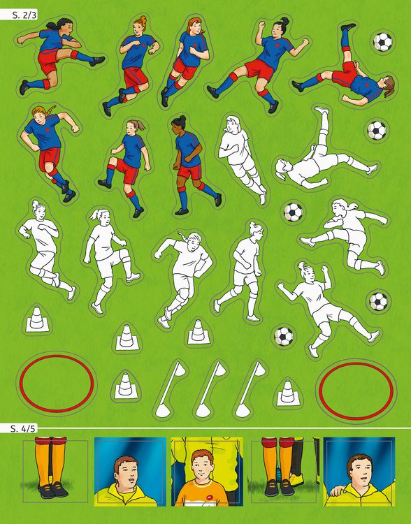 Produktbild: Mein Ausmalstickerbuch - Fu&szlig;ball