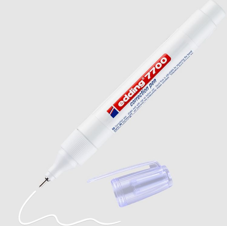 Produktbild: edding Korrekturstift 7700 wei&szlig;
