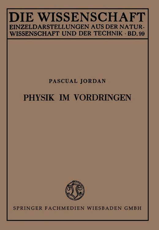 Produktbild: Physik im Vordringen