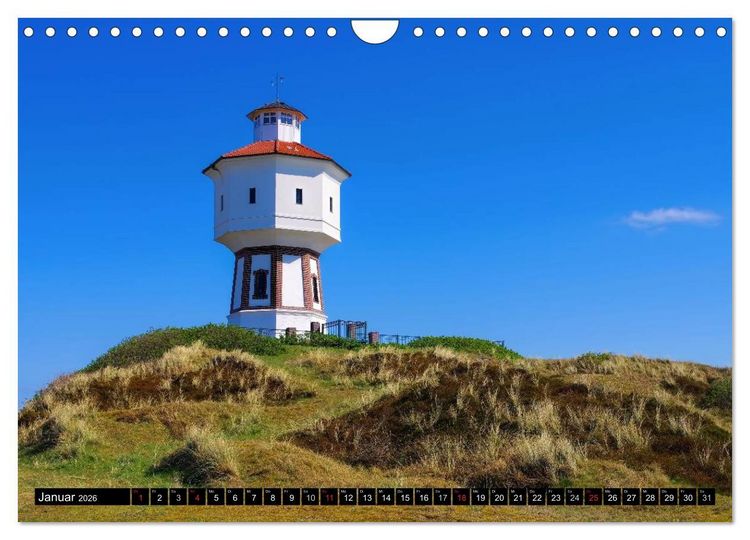 Produktbild: Langeoog - Sch&ouml;nste Insel Ostfrieslands (Wandkalender 2026 DIN A4 quer), CALVENDO Monatskalender