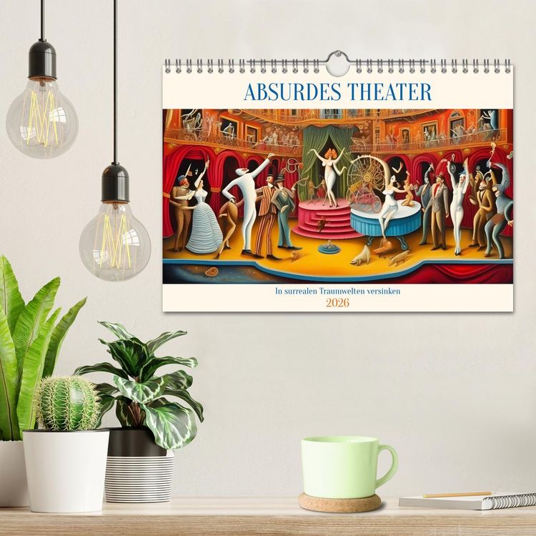 Produktbild: Absurdes Theater - In surrealen Traumwelten versinken (Wandkalender 2026 DIN A4 quer), CALVENDO Monatskalender