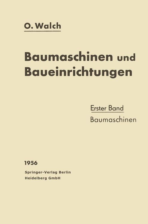 Produktbild: Baumaschinen und Baueinrichtungen
