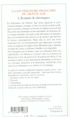 Produktbild: La litt&eacute;rature fran&ccedil;aise du Moyen Age