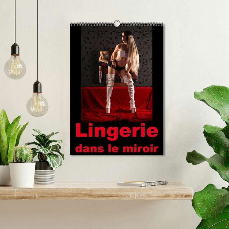 Produktbild: Lingerie dans le miroir (Calendrier mural 2026 DIN A3 horizontal), CALVENDO calendrier mensuel