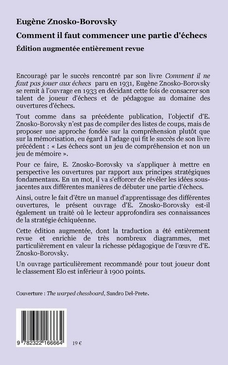Produktbild: Comment il faut commencer une partie d'&eacute;checs