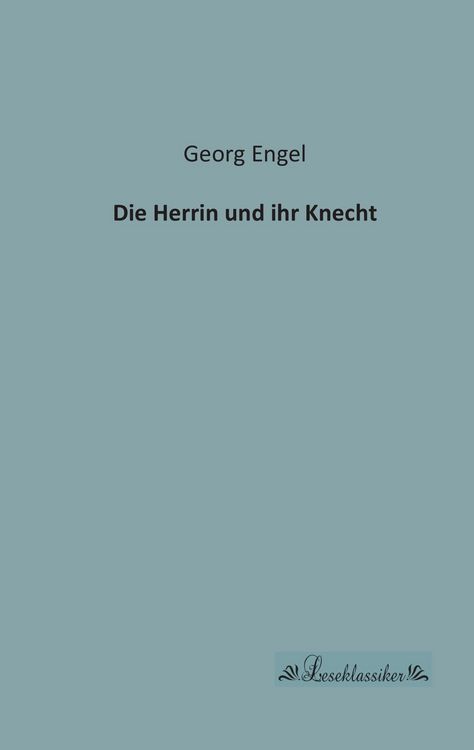 Produktbild: Die Herrin und ihr Knecht