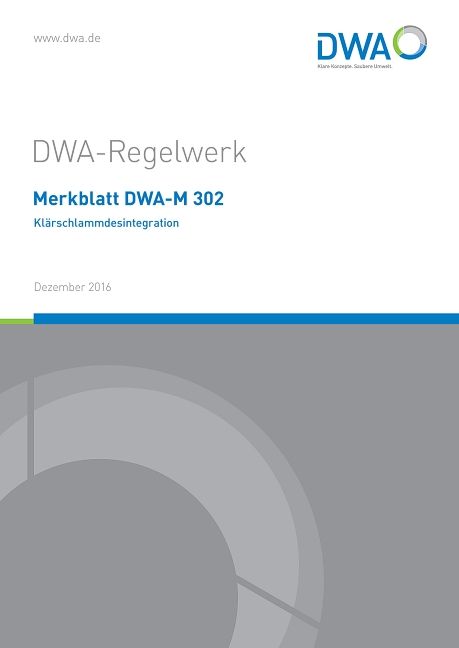 Produktbild: Merkblatt DWA-M 302 Kl&auml;rschlammdesintegration