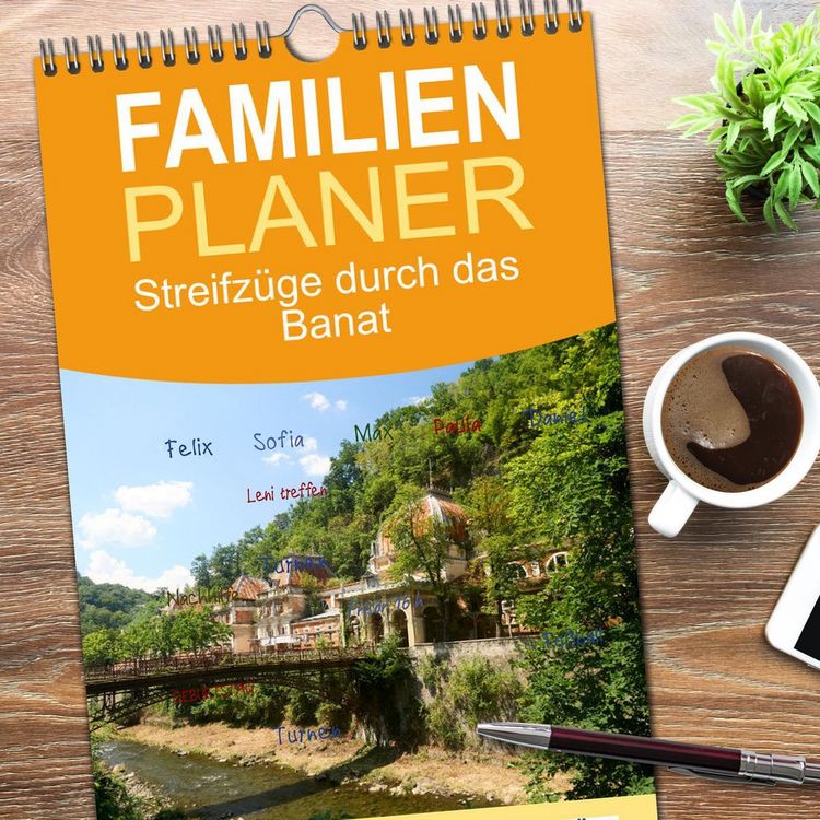 Produktbild: Familienplaner 2026 - Streifz&uuml;ge durch das Banat mit 5 Spalten (Wandkalender, 21 x 45 cm) CALVENDO