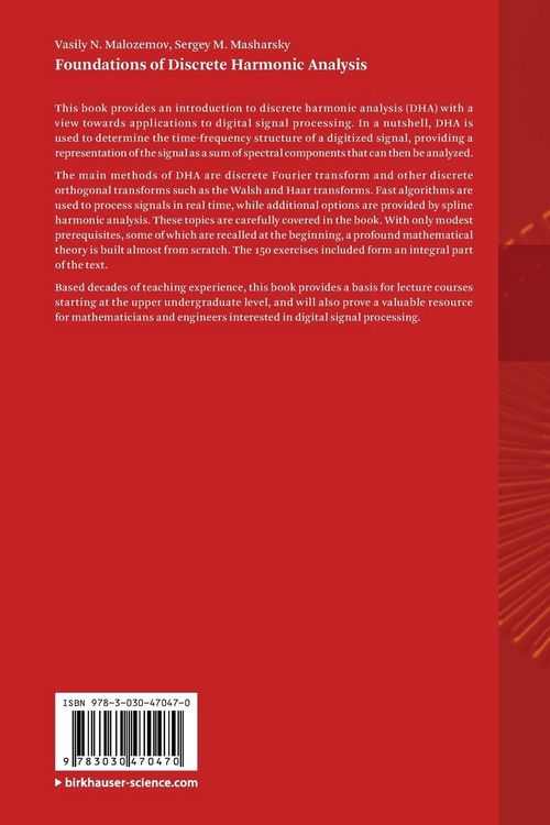 Produktbild: Foundations of Discrete Harmonic Analysis
