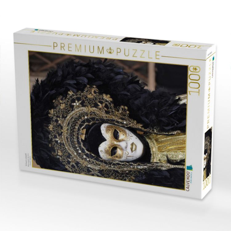 Produktbild: CALVENDO Puzzle Schwarz und gold | 1000 Teile Lege-Gr&ouml;&szlig;e 64x48cm Foto-Puzzle f&uuml;r gl&uuml;ckliche Stunden