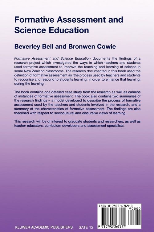 Produktbild: Formative Assessment and Science Education