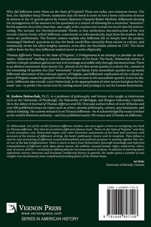 Produktbild: Thomas Jefferson's 'Notes on the State of Virginia'