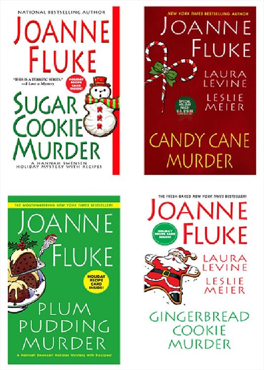 Produktbild: Joanne Fluke Christmas Bundle: Sugar Cookie Murder, Candy Cane Murder, Plum Pudding Murder, & Gingerbread Cookie Murder