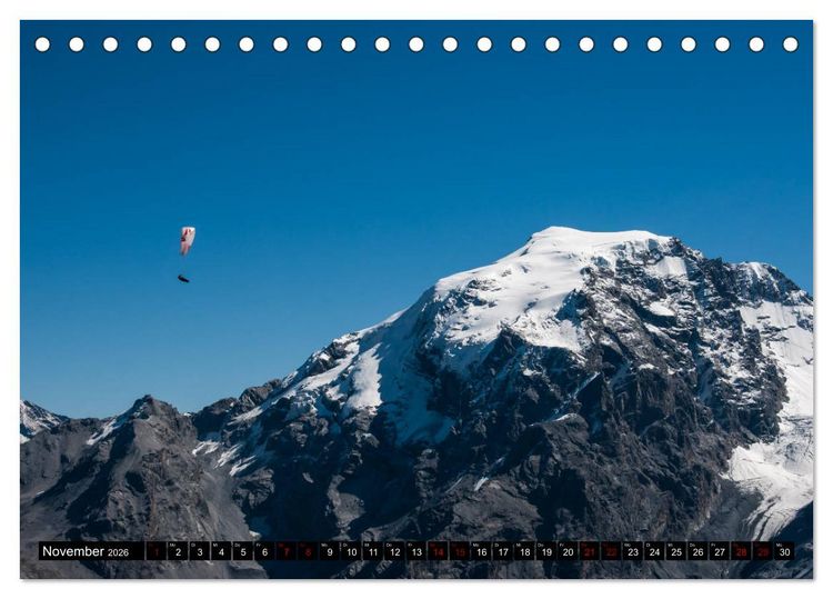 Produktbild: Paragliding - unvergessliche Momente erleben (Tischkalender 2026 DIN A5 quer), CALVENDO Monatskalender