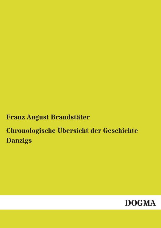 Produktbild: Chronologische &Uuml;bersicht der Geschichte Danzigs