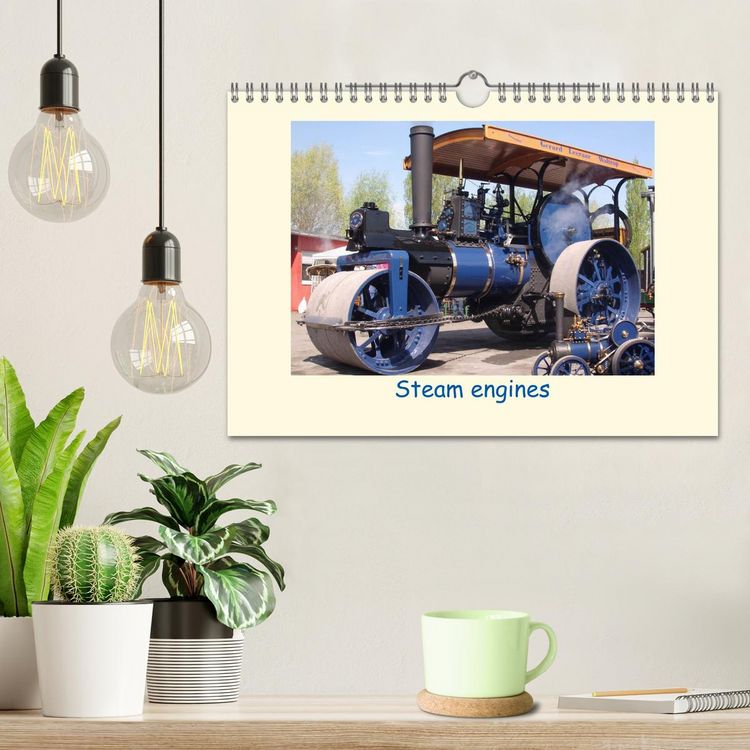 Produktbild: Steam engines (Wall Calendar 2026 DIN A4 landscape), CALVENDO 12 Month Wall Calendar