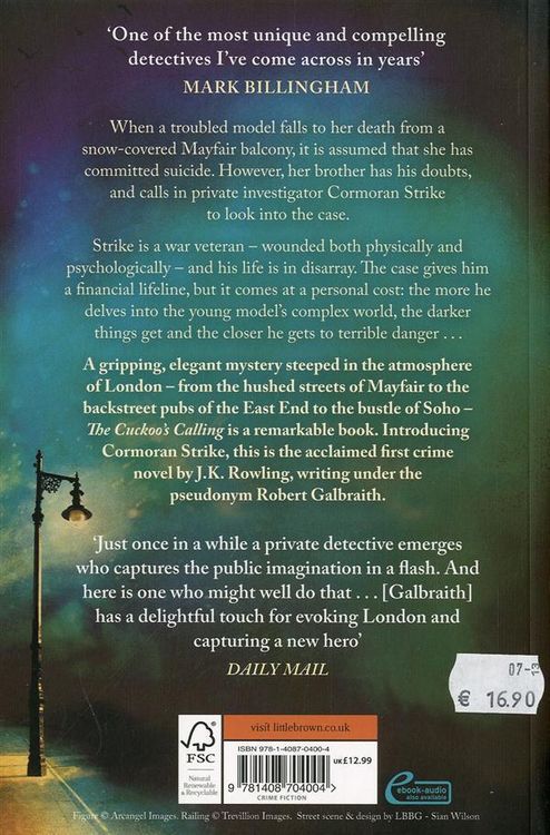 Produktbild: Galbraith, R: Cuckoo's Calling