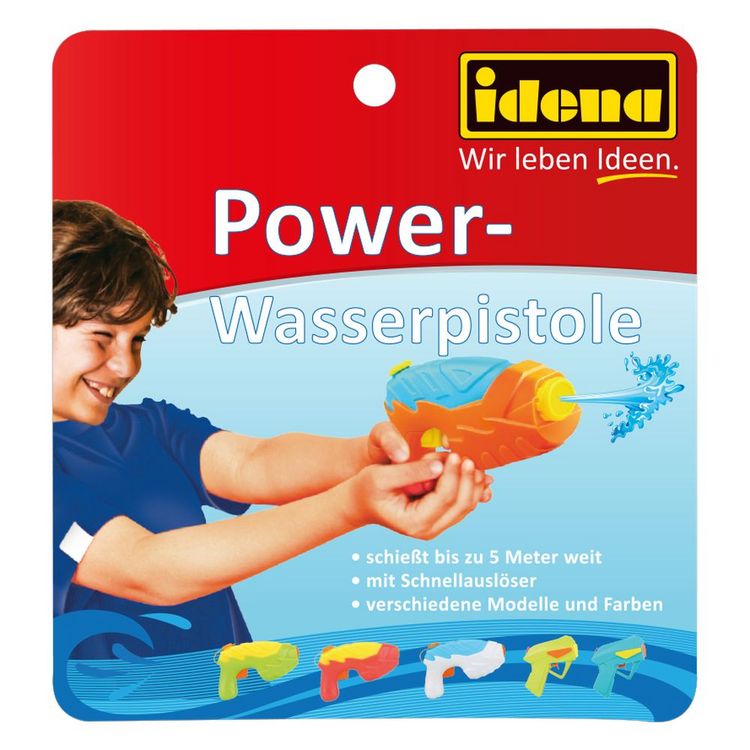 Produktbild: Idena Wasserpistole Power 10cm Sortiert