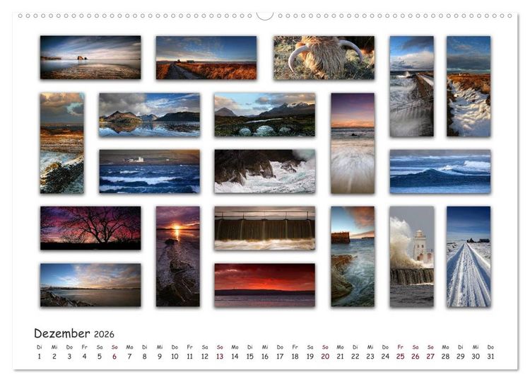 Produktbild: Schottland Impressionen (Wandkalender 2026 DIN A2 quer), CALVENDO Monatskalender