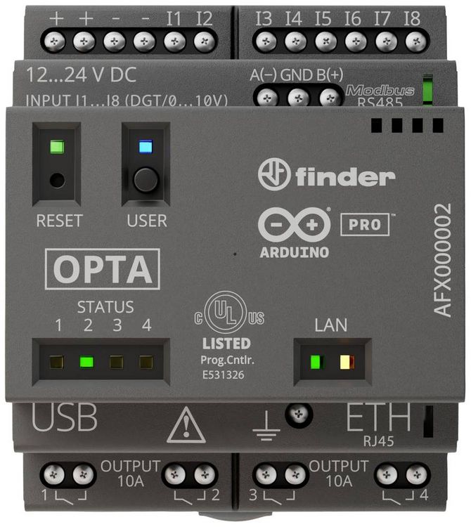 Produktbild: Arduino Opta WiFi AFX00002 SPS-Kommunikationsmodul 12 V/DC, 24 V/DC