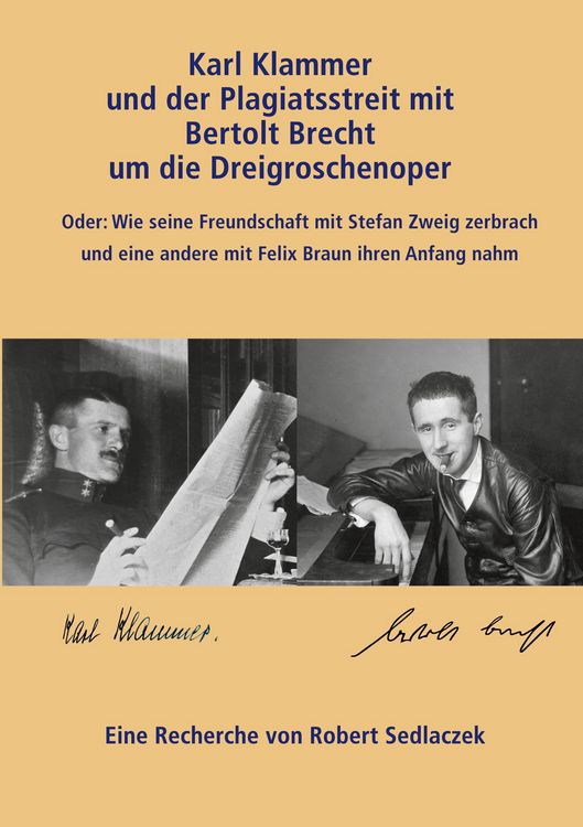Produktbild: Karl Klammer und der Plagiatsstreit mit Bertolt Brecht um die Dreigroschenoper
