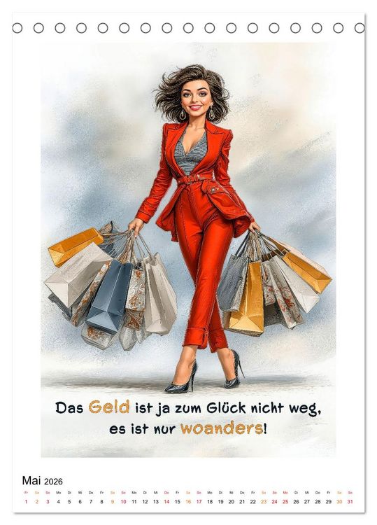 Produktbild: FRAU.PUNKT. (Tischkalender 2026 DIN A5 hoch), CALVENDO Monatskalender
